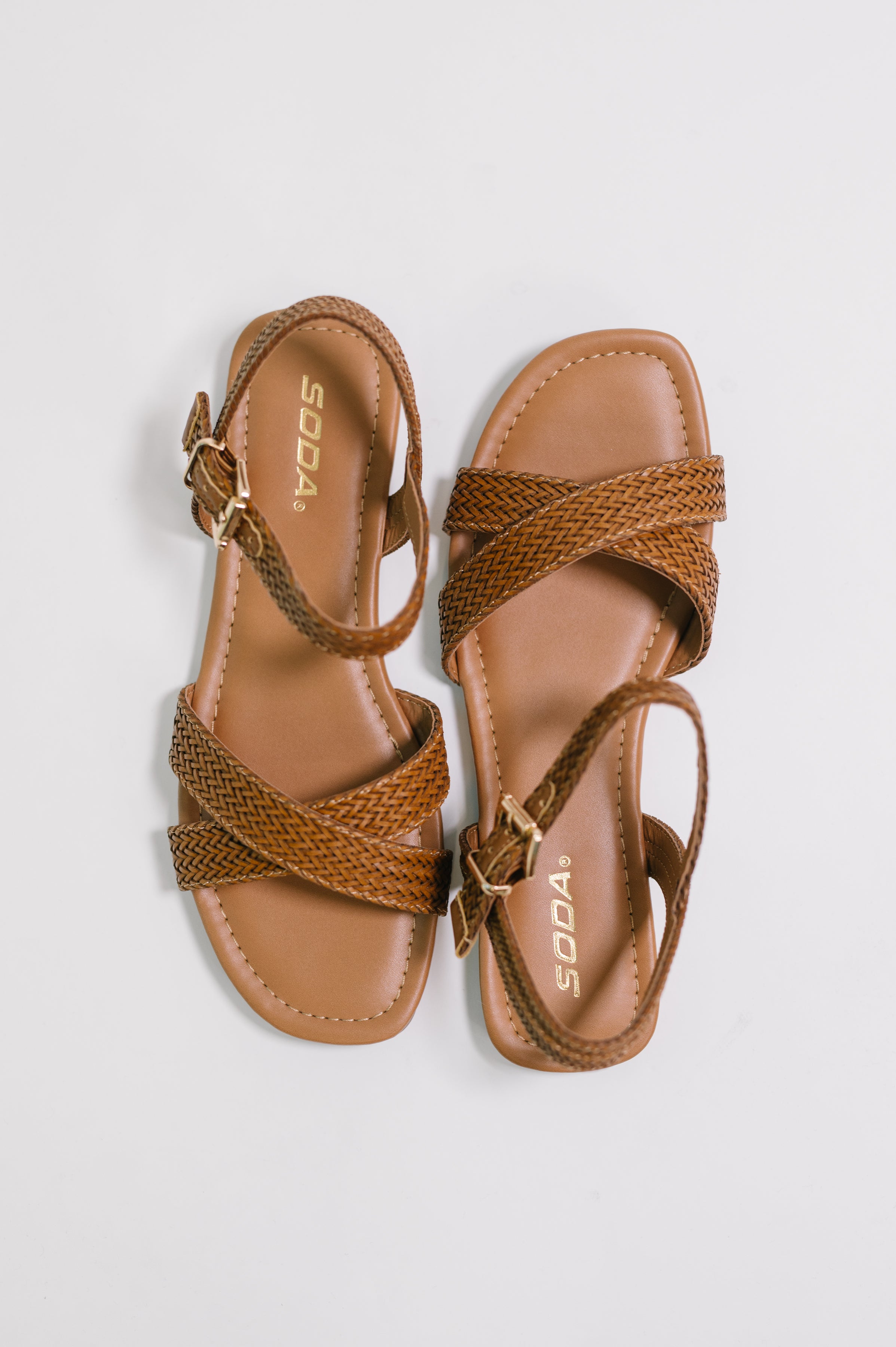 Marlene Ankle Strap Woven Sandal-Womens-Stay Foxy Boutique, Florissant, Missouri