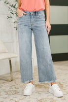 Mary Mid Rise Ankle Wide Leg + Hollywood WB + Fray Hem-Womens-Stay Foxy Boutique, Florissant, Missouri