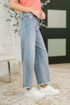 Mary Mid Rise Ankle Wide Leg + Hollywood WB + Fray Hem-Womens-Stay Foxy Boutique, Florissant, Missouri