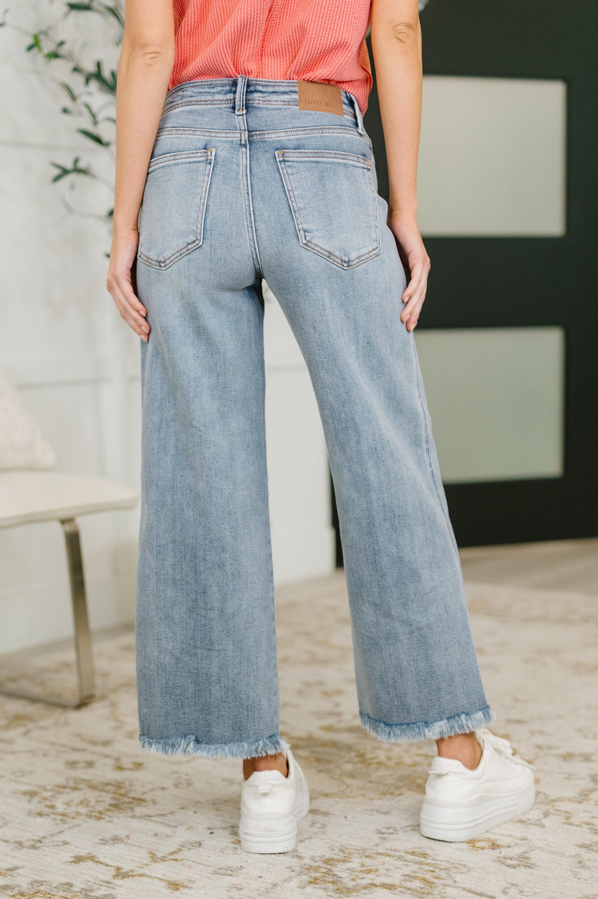 Mary Mid Rise Ankle Wide Leg + Hollywood WB + Fray Hem-Womens-Stay Foxy Boutique, Florissant, Missouri