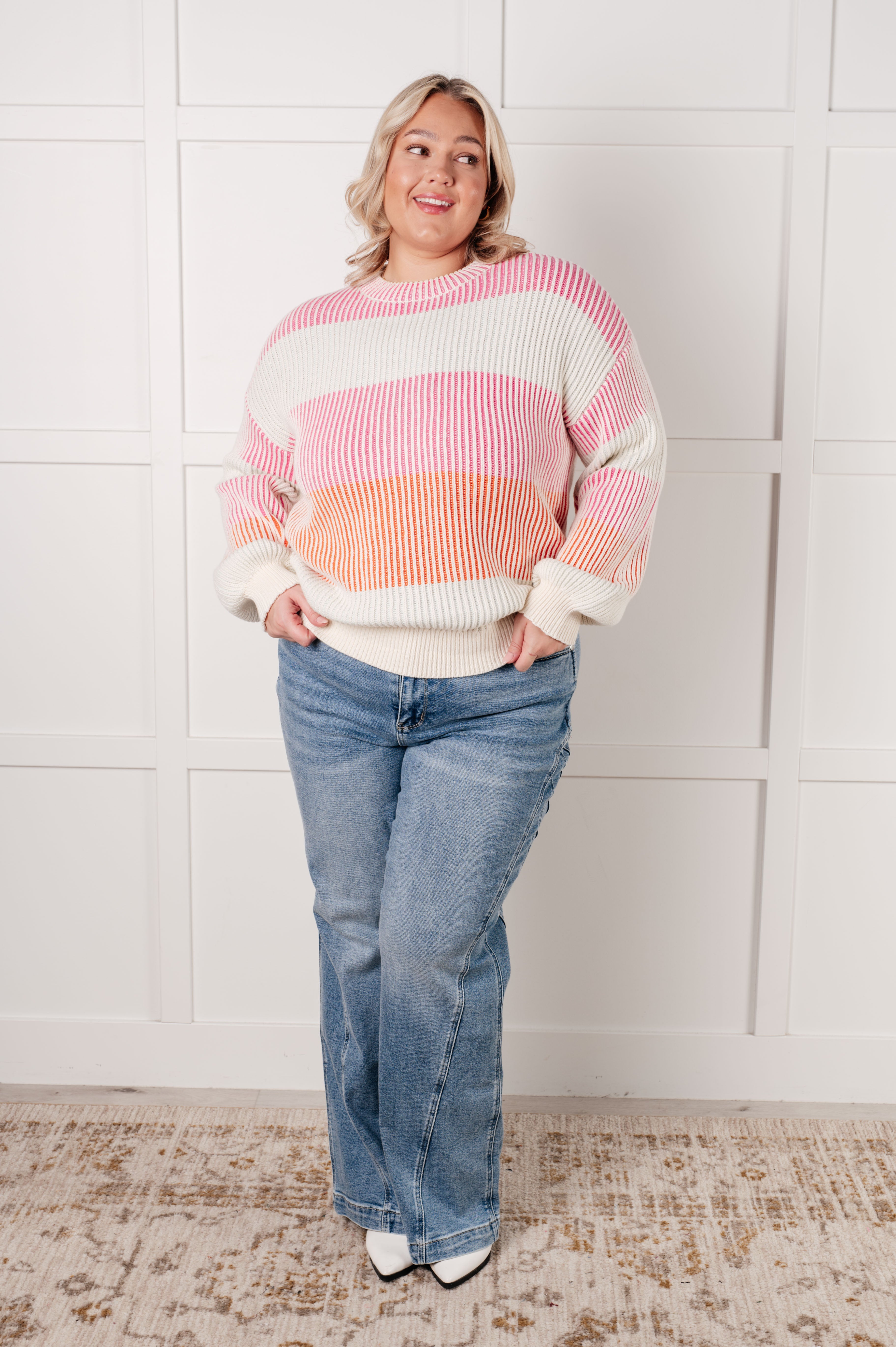 Matchmaker Striped Ribbed Top-Tops-Stay Foxy Boutique, Florissant, Missouri