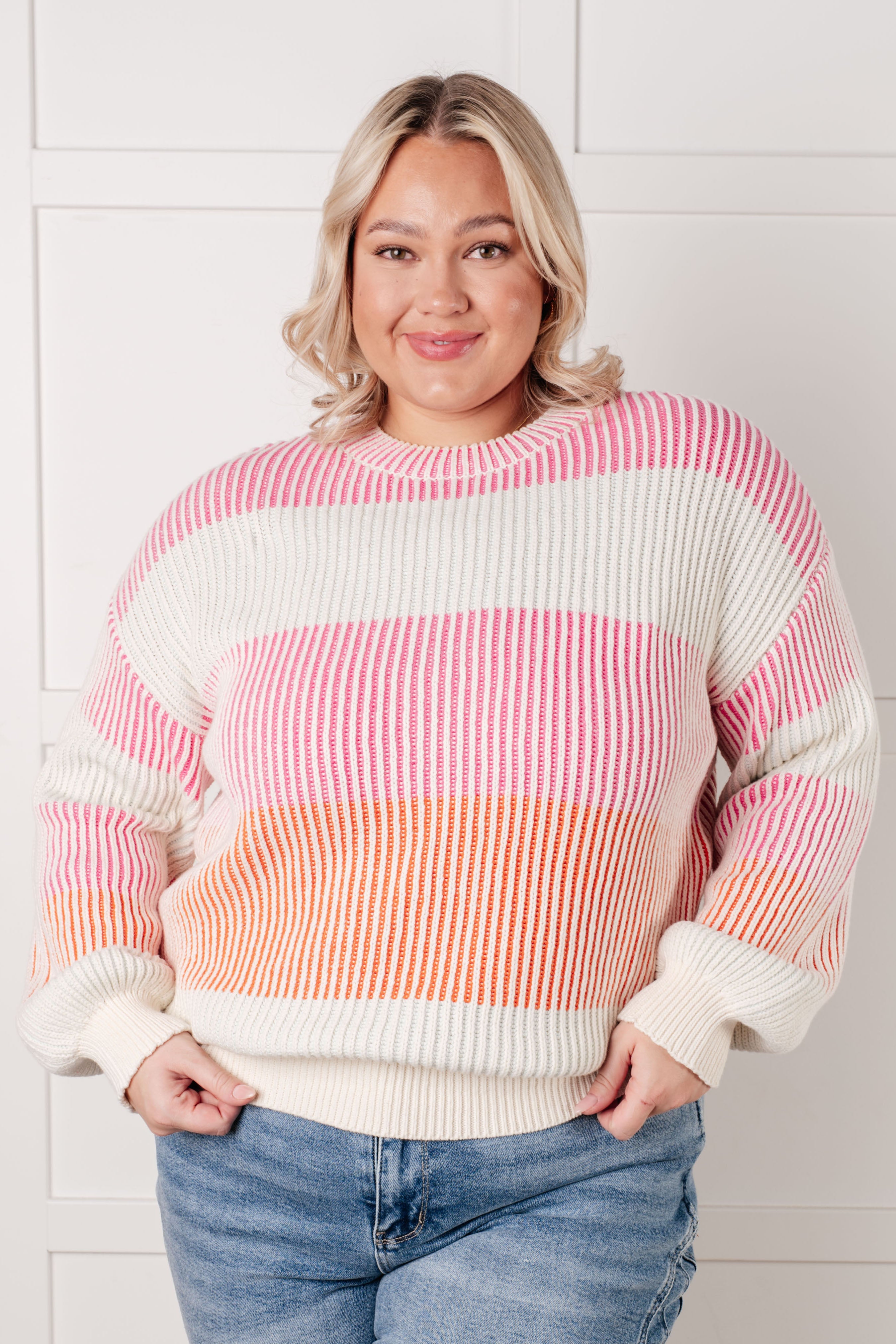 Matchmaker Striped Ribbed Top-Tops-Stay Foxy Boutique, Florissant, Missouri