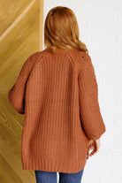 Maybe Monday Cardigan in Chestnut-Layers-Stay Foxy Boutique, Florissant, Missouri