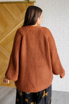 Maybe Monday Cardigan in Chestnut-Layers-Stay Foxy Boutique, Florissant, Missouri