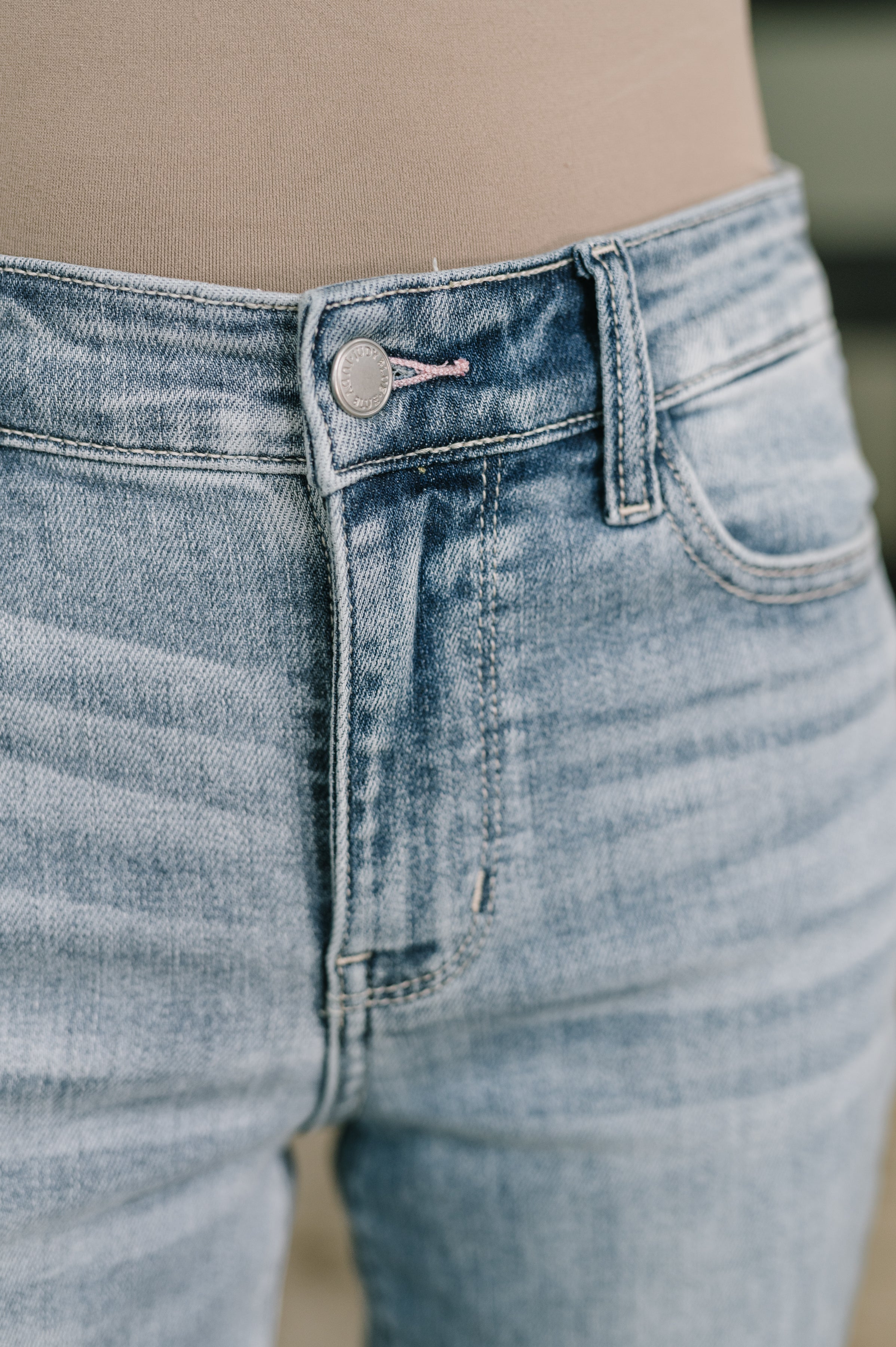Mckaylee Mid Rise Kick Flare Jeans with Frayed Hem-Womens-Stay Foxy Boutique, Florissant, Missouri