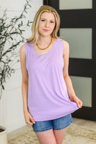 Mellow Muse Relaxed Knit Tank in Lilac-Womens-Stay Foxy Boutique, Florissant, Missouri
