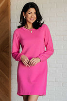 Milan Travel Shift Dress in Hot Pink-Dresses-Stay Foxy Boutique, Florissant, Missouri