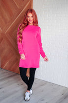 Milan Travel Shift Dress in Hot Pink-Dresses-Stay Foxy Boutique, Florissant, Missouri