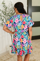 Miss Behave Bubble Sleeve Dress in Navy-Womens-Stay Foxy Boutique, Florissant, Missouri