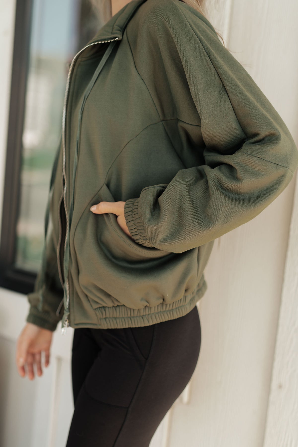 Miss You More Zip Up Sweatshirt-Tops-Stay Foxy Boutique, Florissant, Missouri
