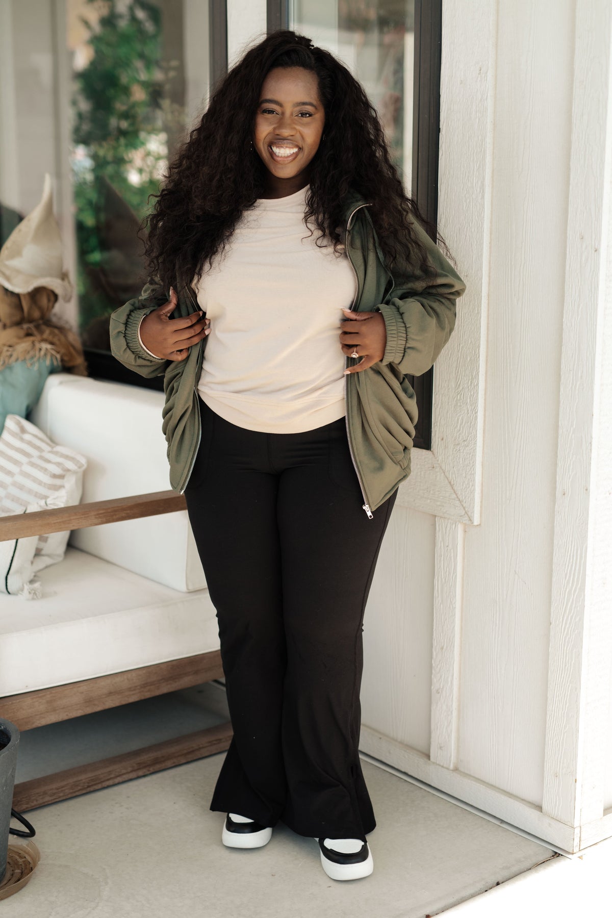 Miss You More Zip Up Sweatshirt-Tops-Stay Foxy Boutique, Florissant, Missouri