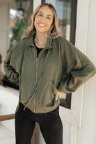Miss You More Zip Up Sweatshirt-Tops-Stay Foxy Boutique, Florissant, Missouri