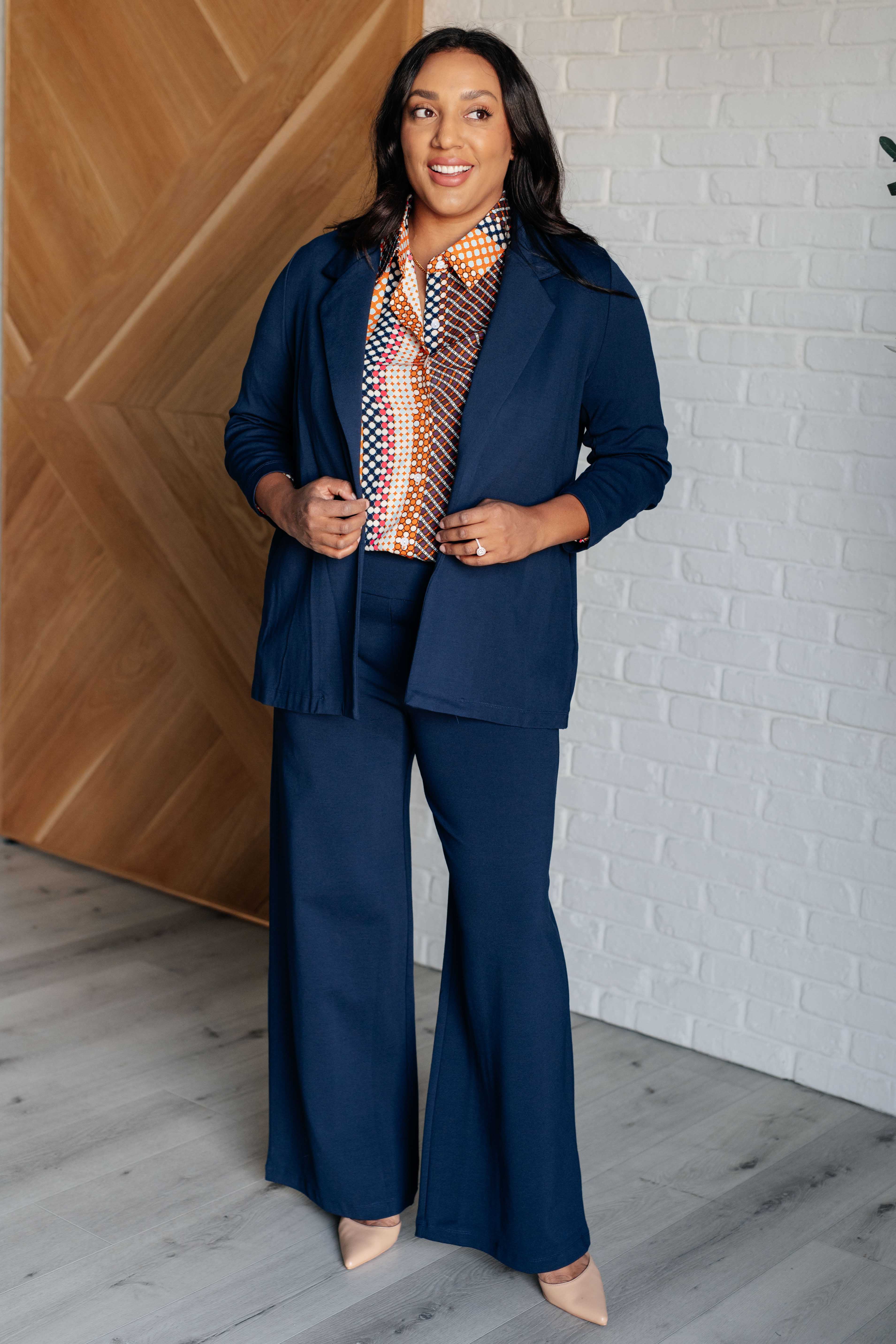 Moderately Mod Polka Dot Button Up Top-Tops-Stay Foxy Boutique, Florissant, Missouri