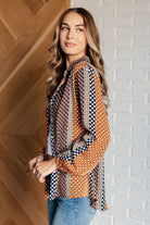 Moderately Mod Polka Dot Button Up Top-Tops-Stay Foxy Boutique, Florissant, Missouri