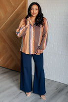 Moderately Mod Polka Dot Button Up Top-Tops-Stay Foxy Boutique, Florissant, Missouri