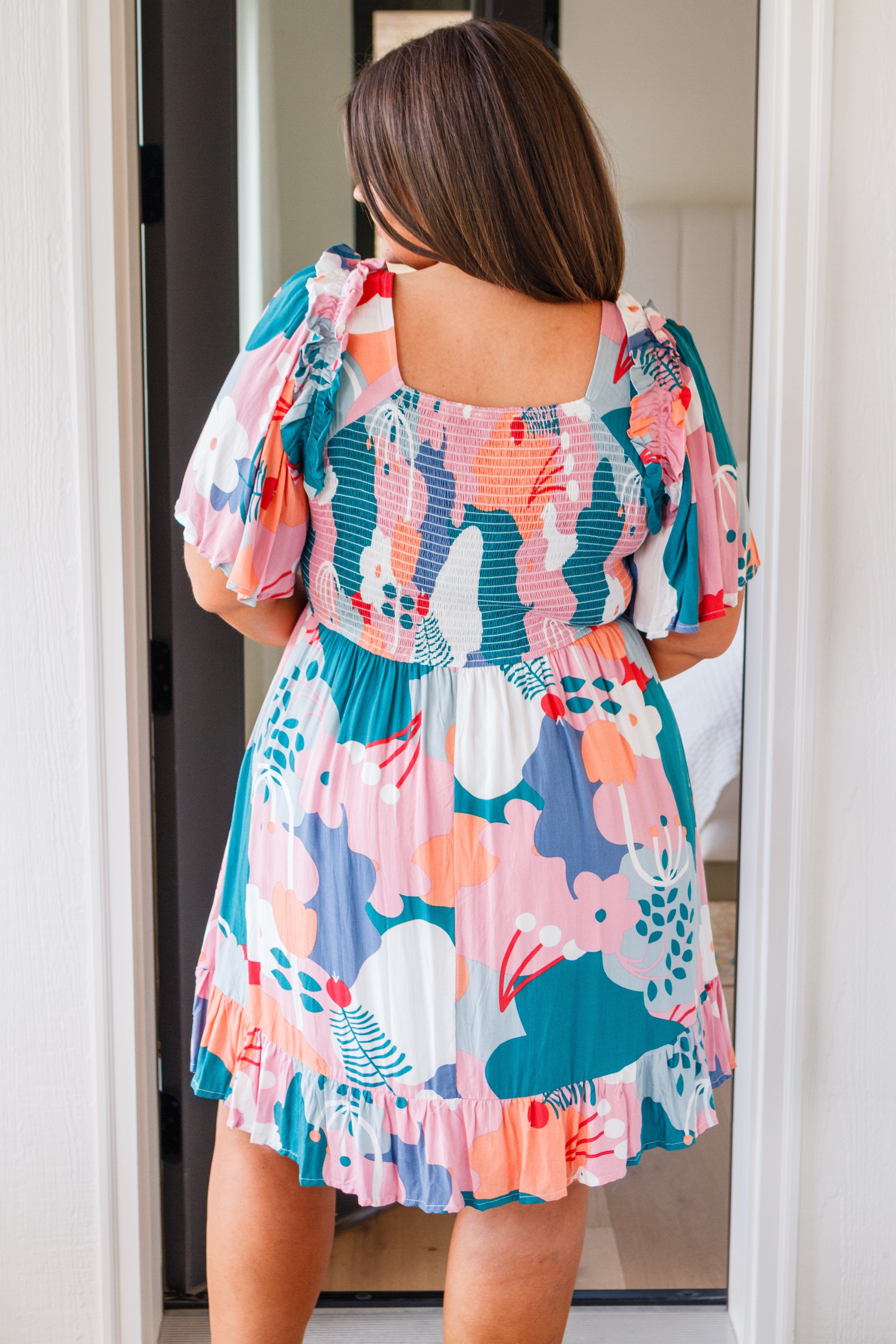 Monet's Garden Floral Dress-Dresses-Stay Foxy Boutique, Florissant, Missouri