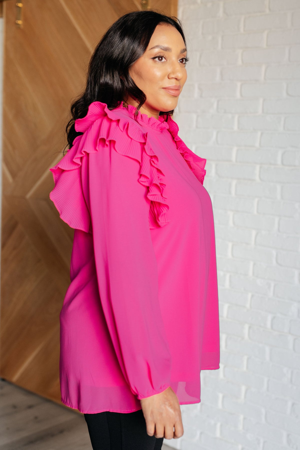 My Good Graces Ruffled Top-Tops-Stay Foxy Boutique, Florissant, Missouri