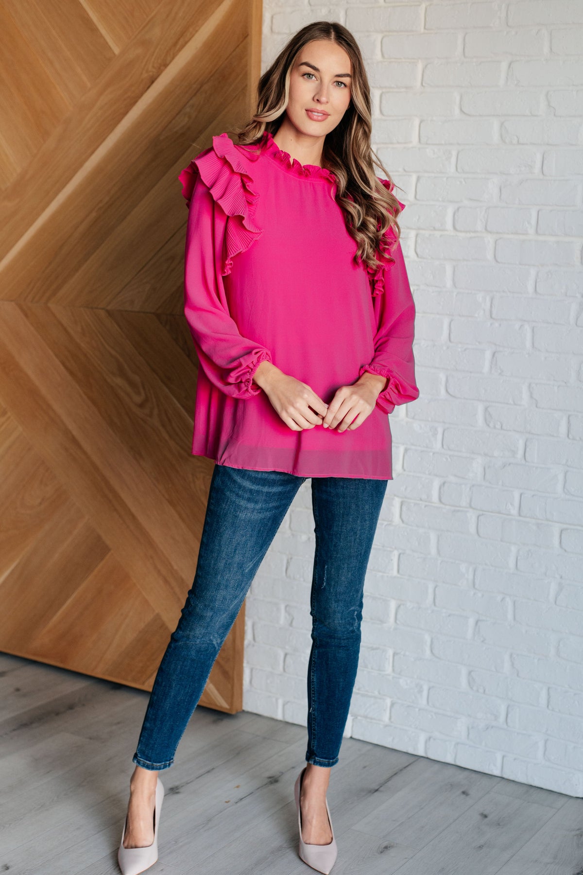 My Good Graces Ruffled Top-Tops-Stay Foxy Boutique, Florissant, Missouri