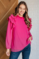My Good Graces Ruffled Top-Tops-Stay Foxy Boutique, Florissant, Missouri