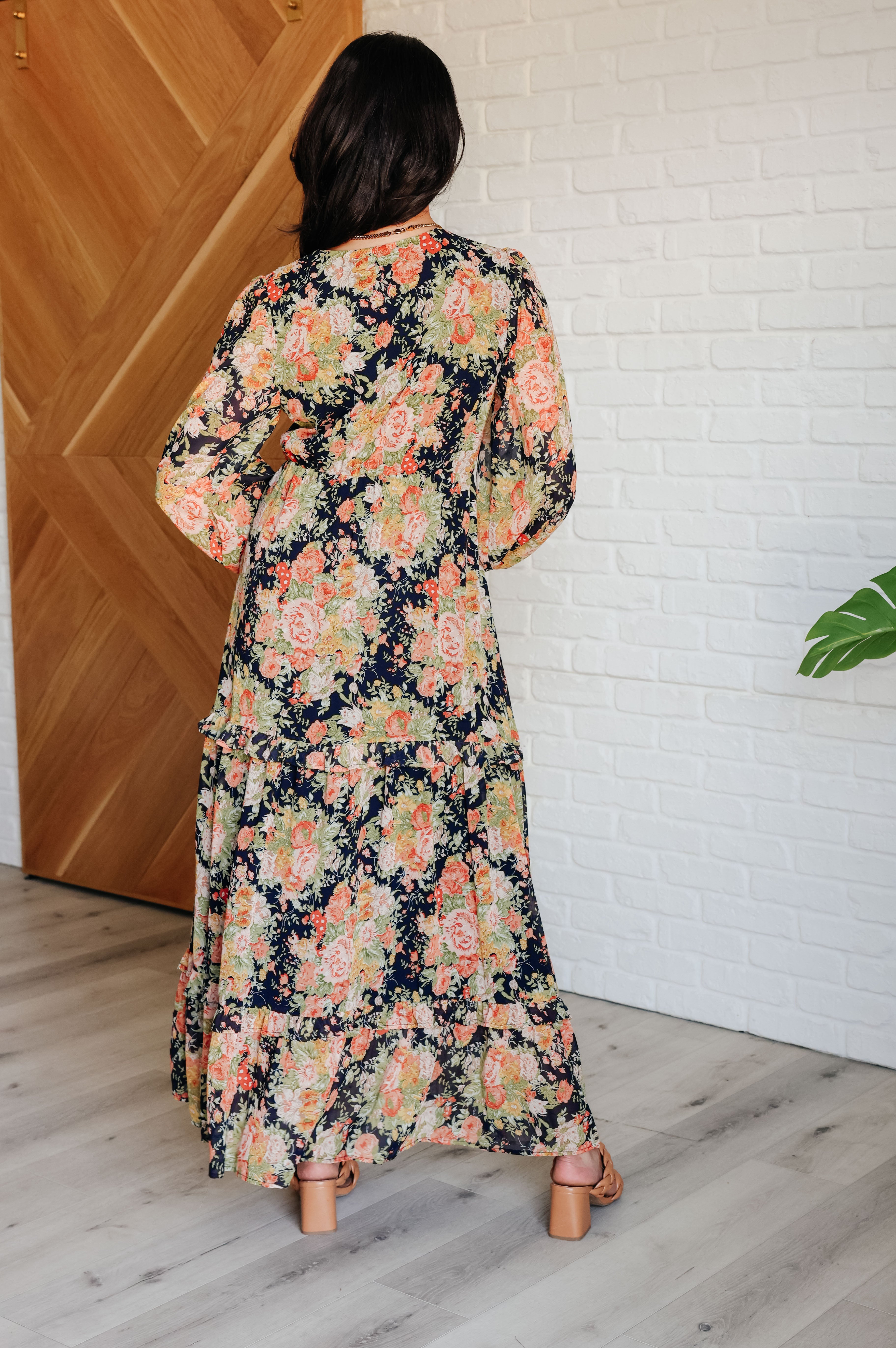 My Heart Will Go On Tiered Balloon Sleeve Dress-Dresses-Stay Foxy Boutique, Florissant, Missouri