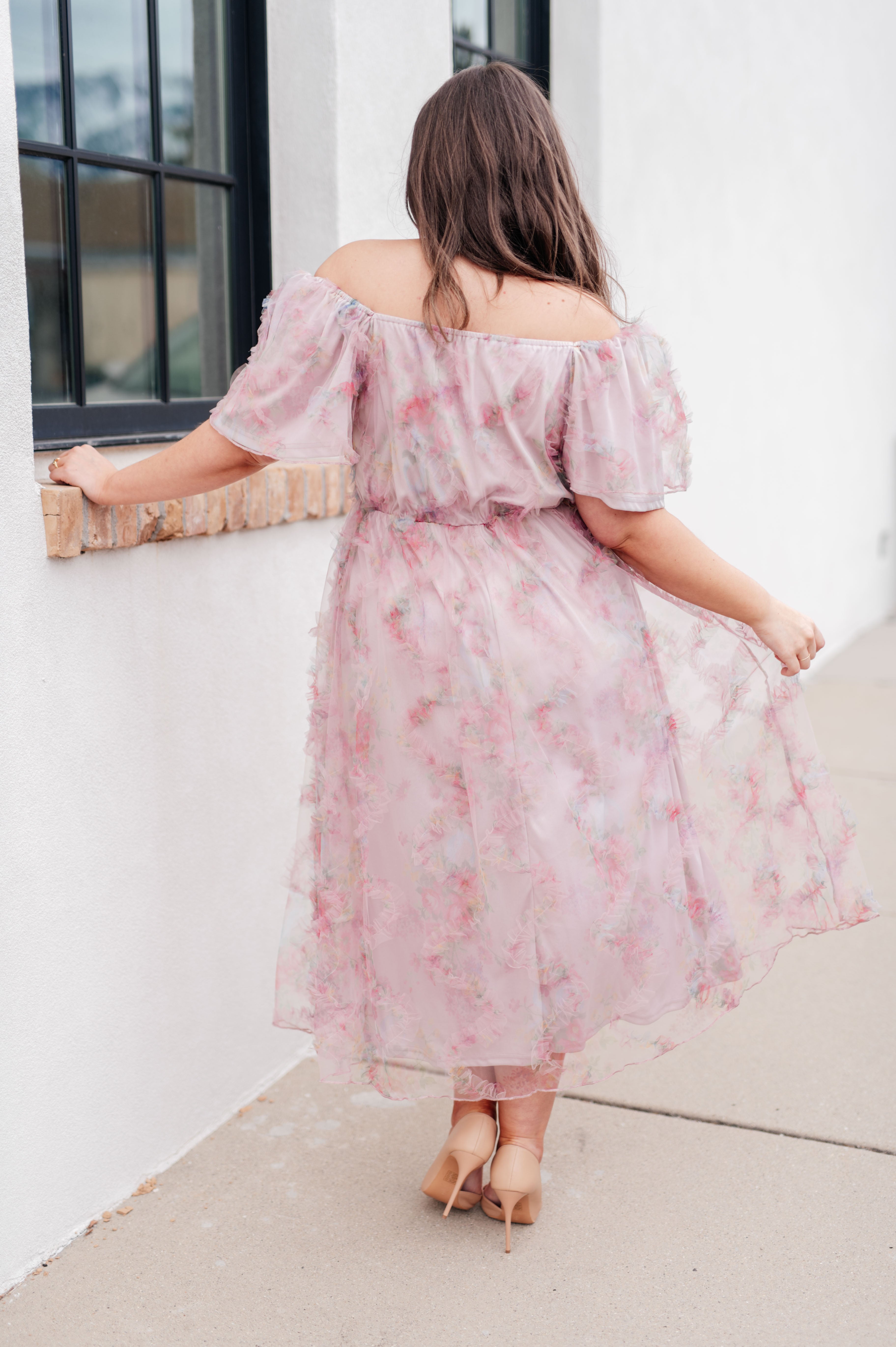 My Little Songbird Fluttersleeve Dress-Dresses-Stay Foxy Boutique, Florissant, Missouri