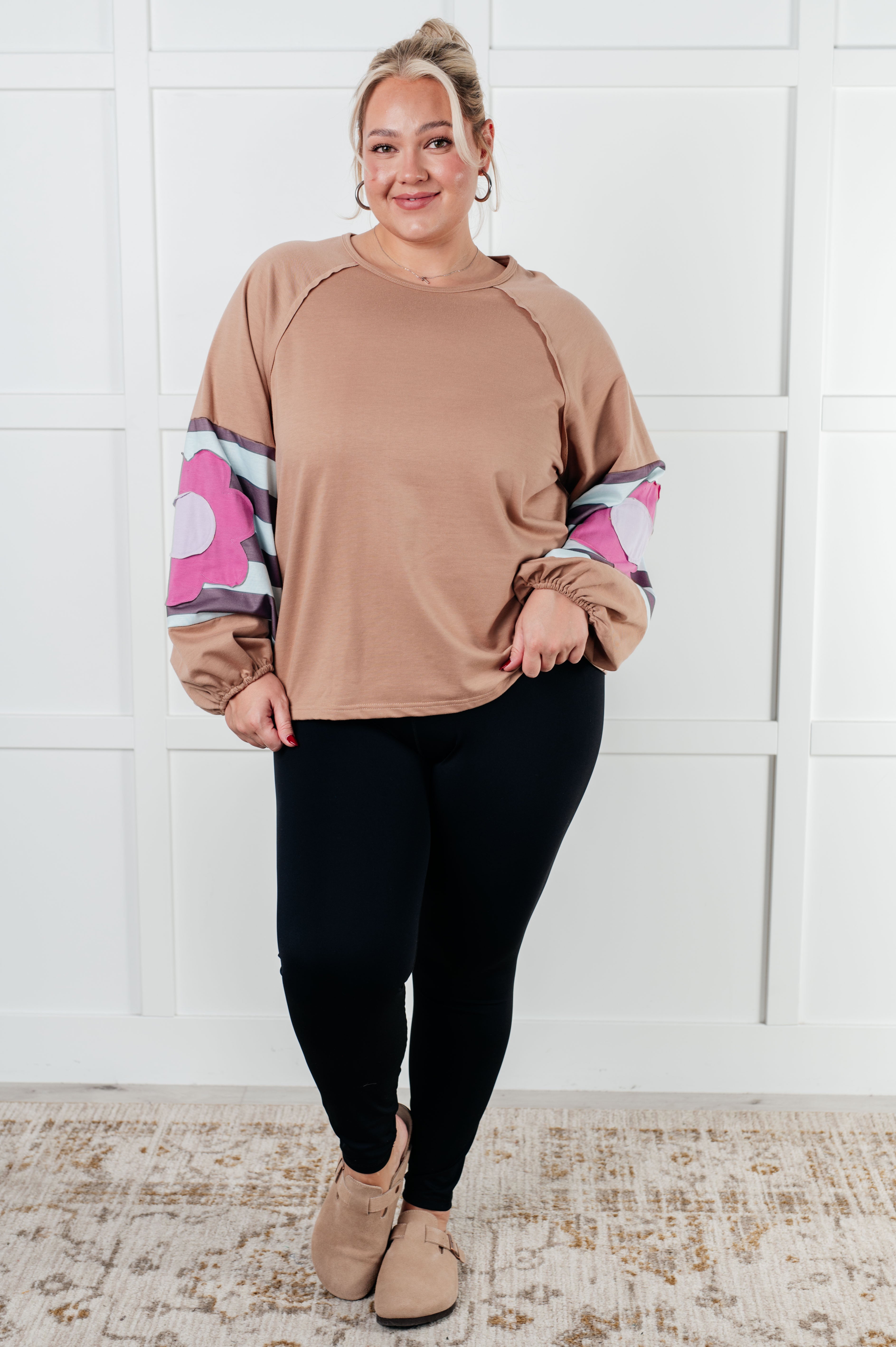 New and Improved Floral Patchwork Top-Tops-Stay Foxy Boutique, Florissant, Missouri