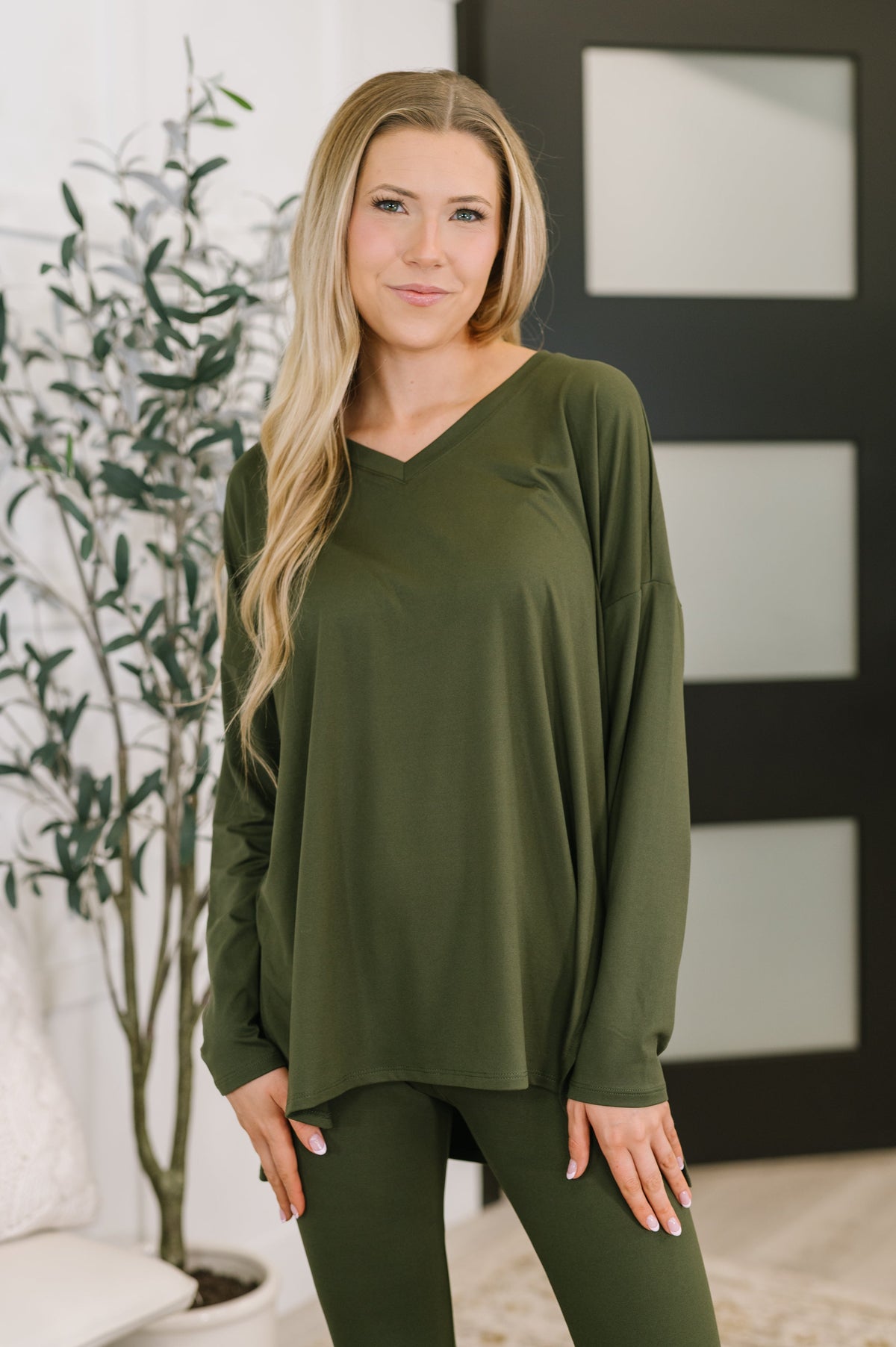 Next to Nothing Top and Bottom Set in Dark Olive-Womens-Stay Foxy Boutique, Florissant, Missouri