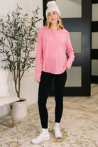 Nice to Each Other Raglan Sleeve Top in Fuchsia-Womens-Stay Foxy Boutique, Florissant, Missouri
