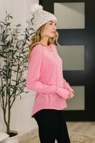 Nice to Each Other Raglan Sleeve Top in Fuchsia-Womens-Stay Foxy Boutique, Florissant, Missouri