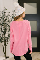 Nice to Each Other Raglan Sleeve Top in Fuchsia-Womens-Stay Foxy Boutique, Florissant, Missouri
