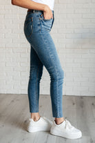 Nicole Tummy Control Skinny Jeans in Vintage Wash-Denim-Stay Foxy Boutique, Florissant, Missouri