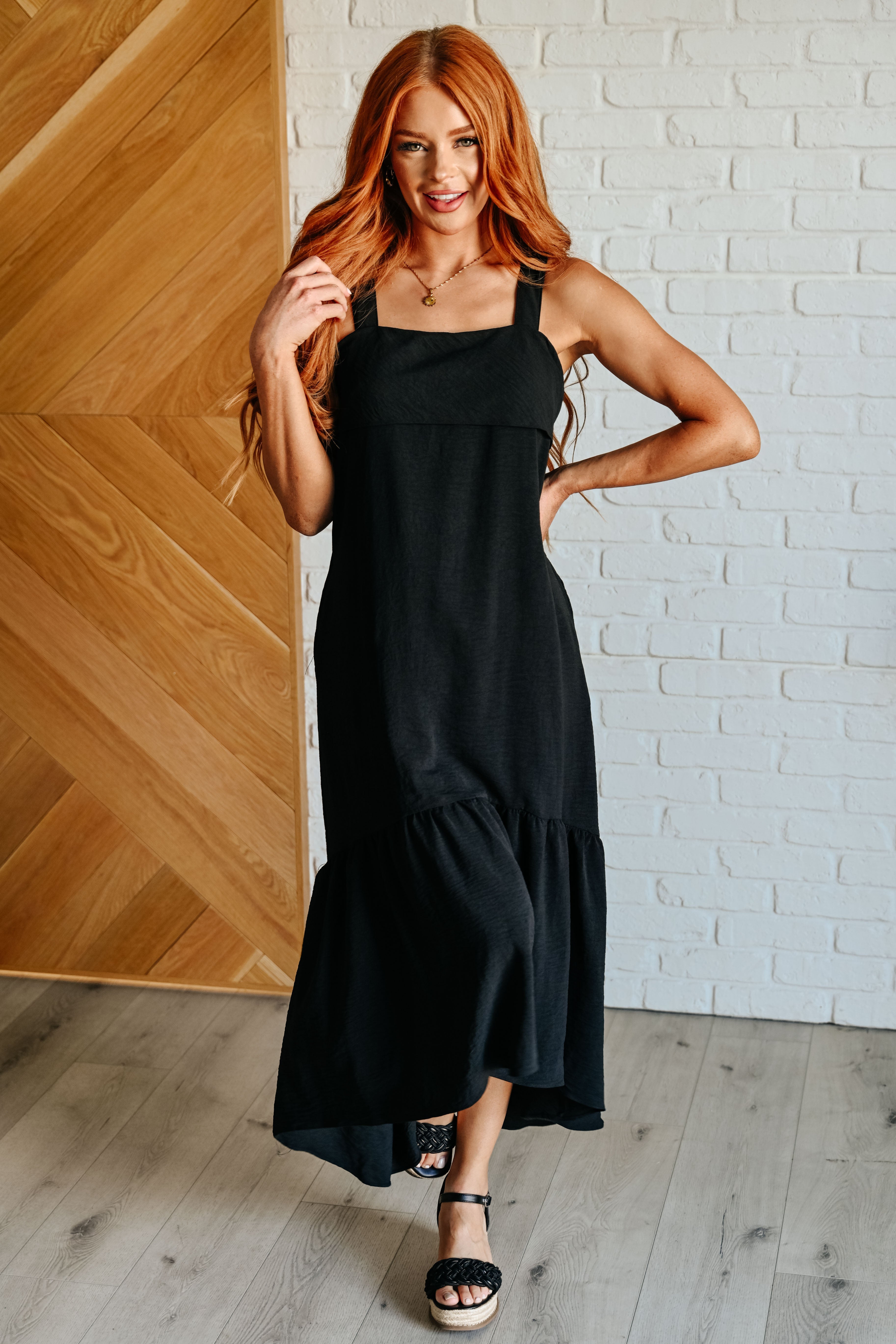 Nightlife Tie Back Maxi Dress-Dresses-Stay Foxy Boutique, Florissant, Missouri