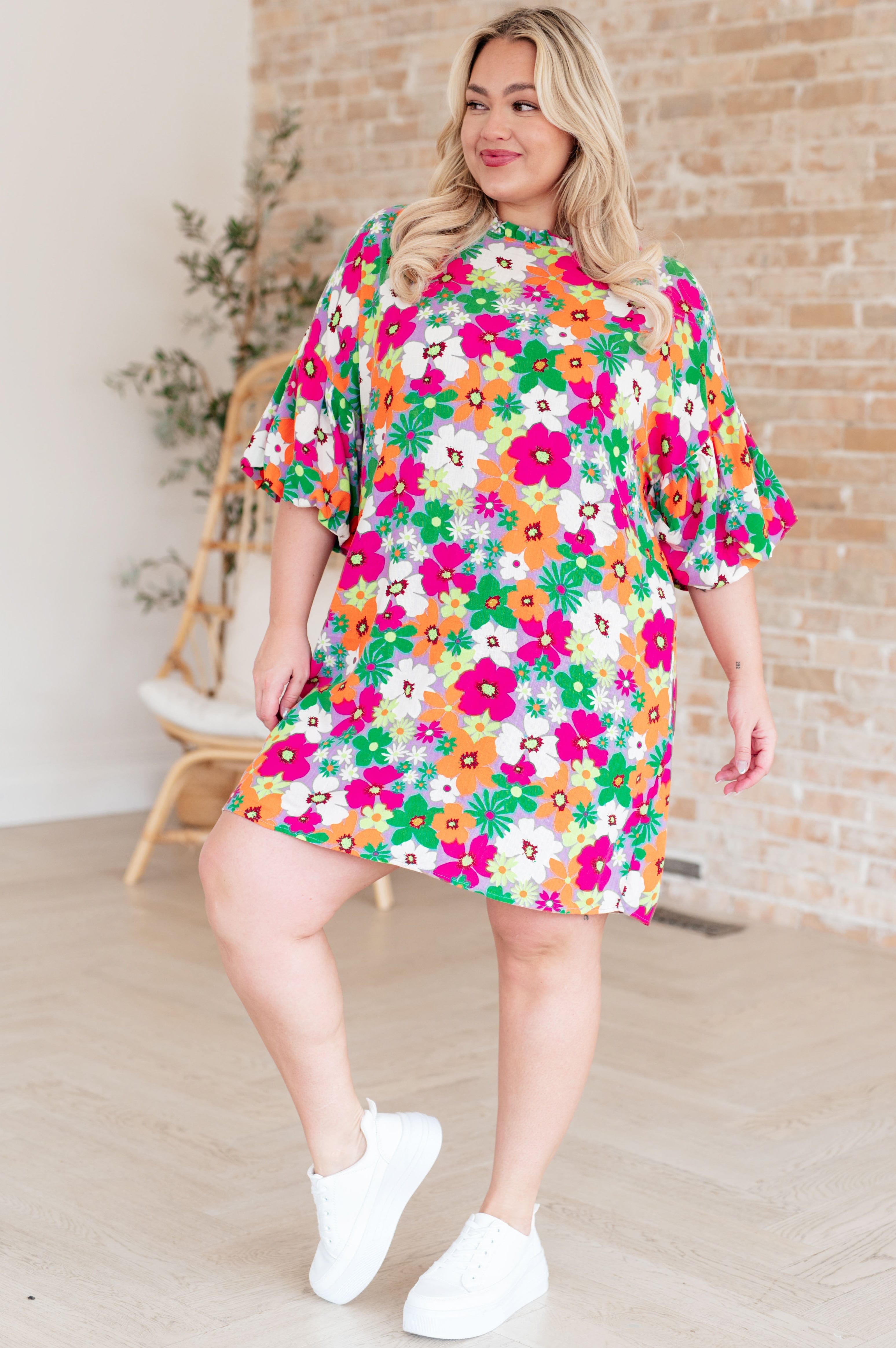No Garden, No Problem Bubble Sleeve Dress-Womens-Stay Foxy Boutique, Florissant, Missouri