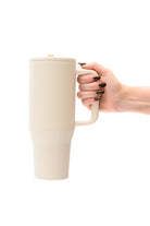 No Spill 40oz Tumbler in Off White-Home-Stay Foxy Boutique, Florissant, Missouri