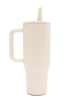 No Spill 40oz Tumbler in Off White-Home-Stay Foxy Boutique, Florissant, Missouri