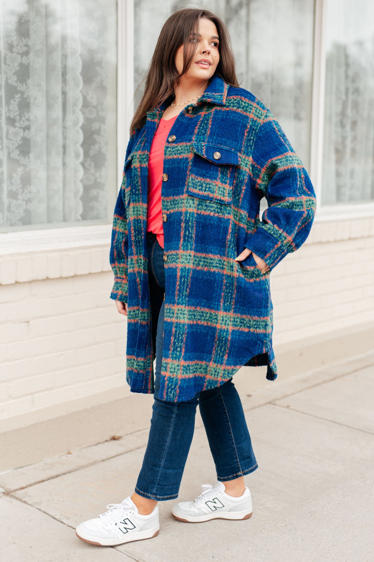 No Tears Plaid Coat-Layers-Stay Foxy Boutique, Florissant, Missouri
