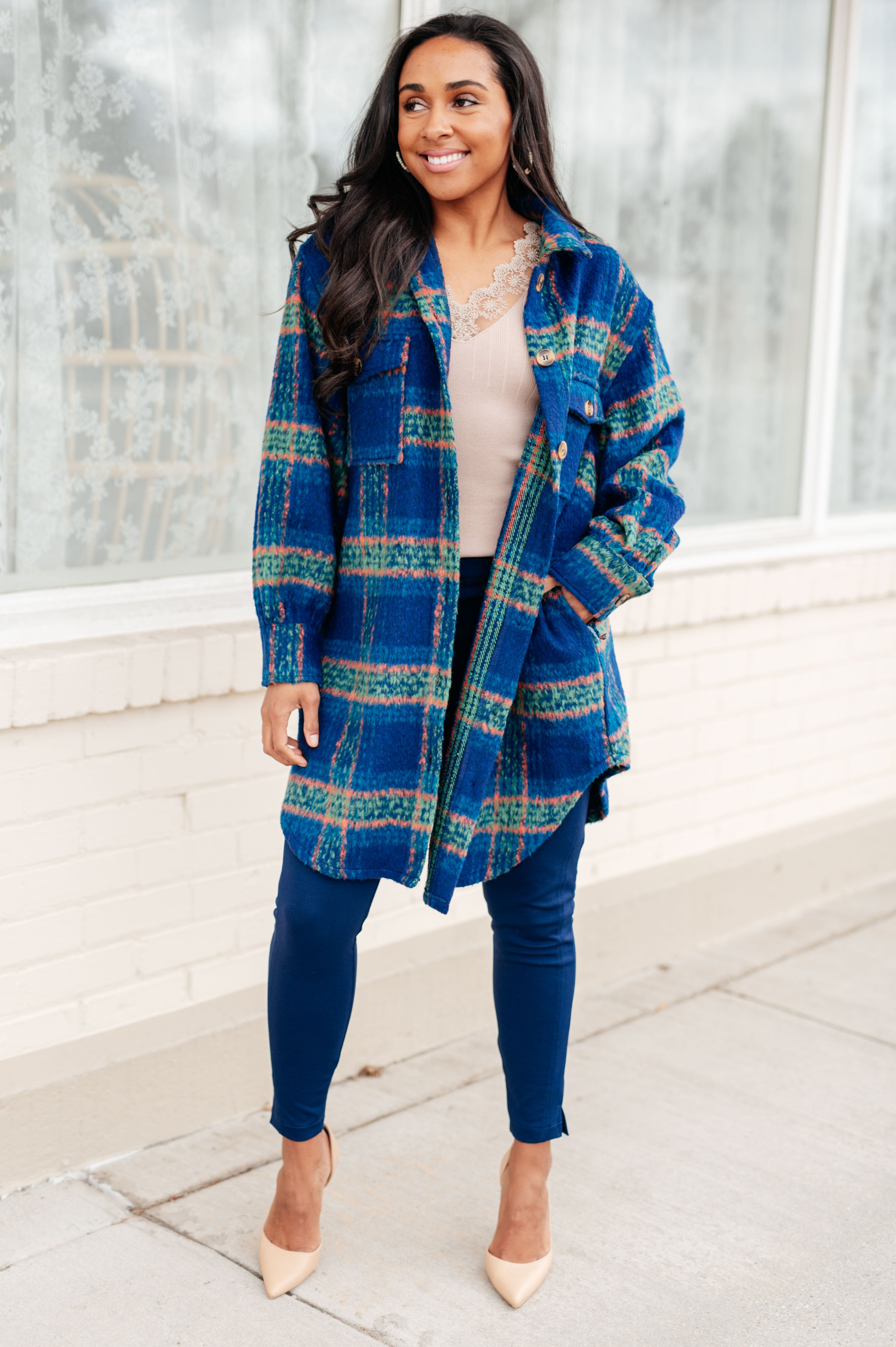 No Tears Plaid Coat-Layers-Stay Foxy Boutique, Florissant, Missouri