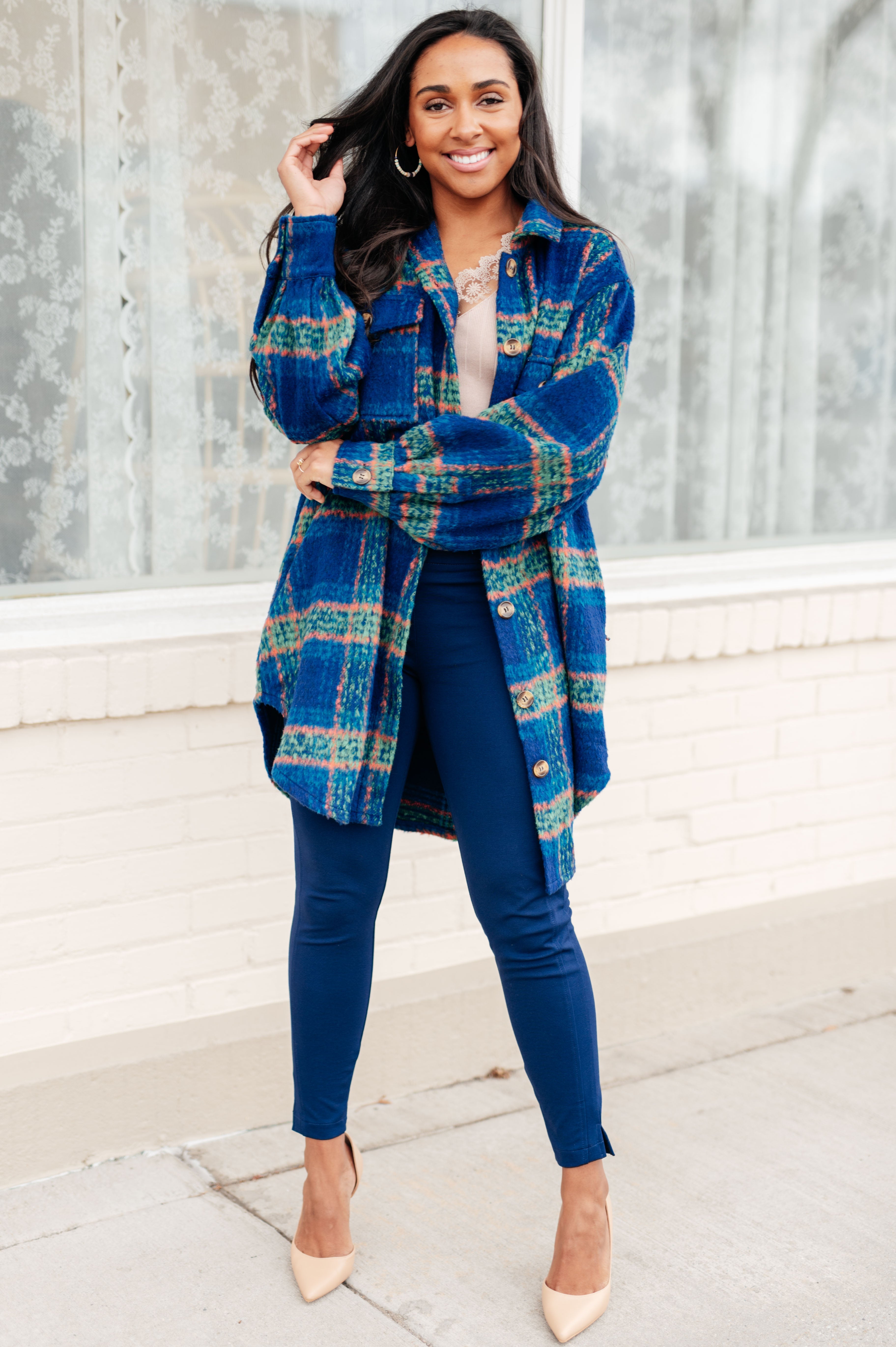 No Tears Plaid Coat-Layers-Stay Foxy Boutique, Florissant, Missouri