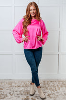 Not Exaggerating Satin Puff Sleeve Blouse-Blouses-Stay Foxy Boutique, Florissant, Missouri