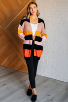 Not Quite Sure Striped Open Front Cardigan-Layers-Stay Foxy Boutique, Florissant, Missouri