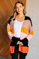 Not Quite Sure Striped Open Front Cardigan-Layers-Stay Foxy Boutique, Florissant, Missouri