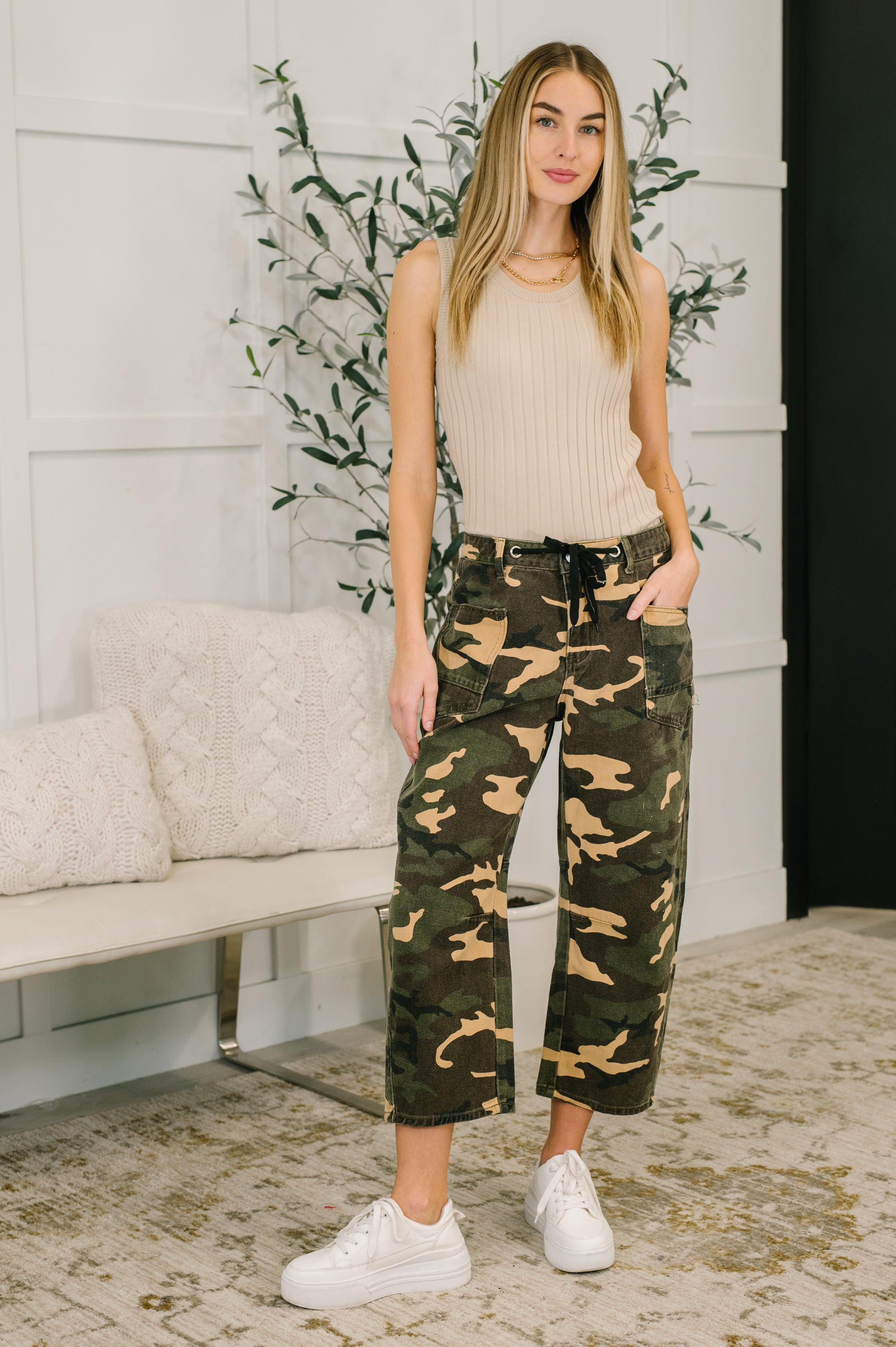 Now You See Me Camo Cargo Pants-Womens-Stay Foxy Boutique, Florissant, Missouri