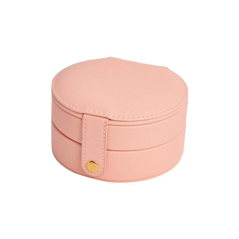 Circular Travel Jewelry Case in Pink-Home & Decor-Stay Foxy Boutique, Florissant, Missouri