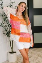 Off the Grid Net Color Block Layering Top-Womens-Stay Foxy Boutique, Florissant, Missouri