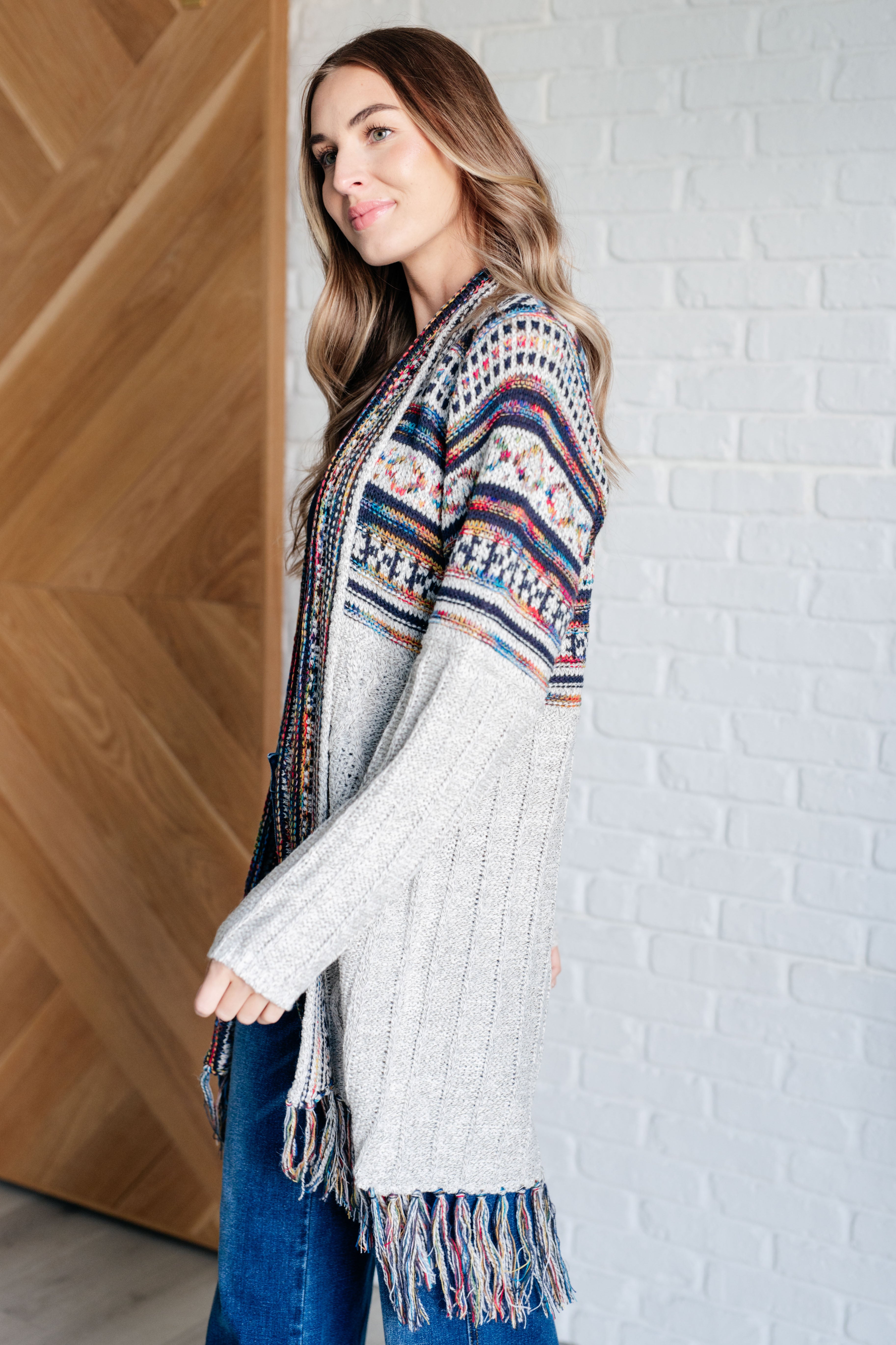 Oh So Lucky Fringe Cardigan-Layers-Stay Foxy Boutique, Florissant, Missouri