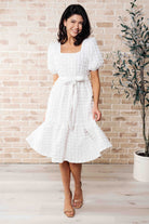 On Cloud Nine Bubble Midi Dress-Dresses-Stay Foxy Boutique, Florissant, Missouri
