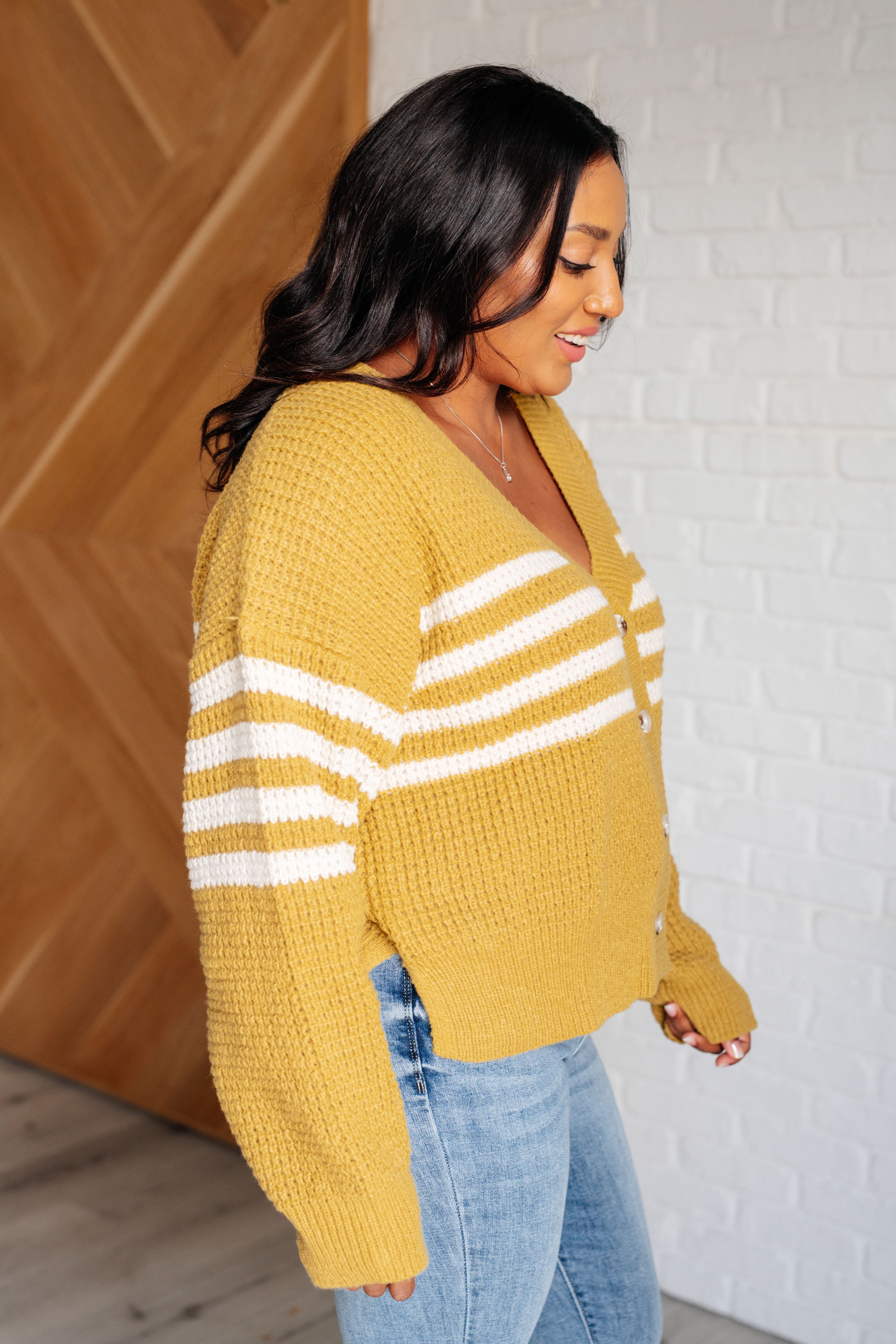 On Top of the World Striped Cardigan-Layers-Stay Foxy Boutique, Florissant, Missouri