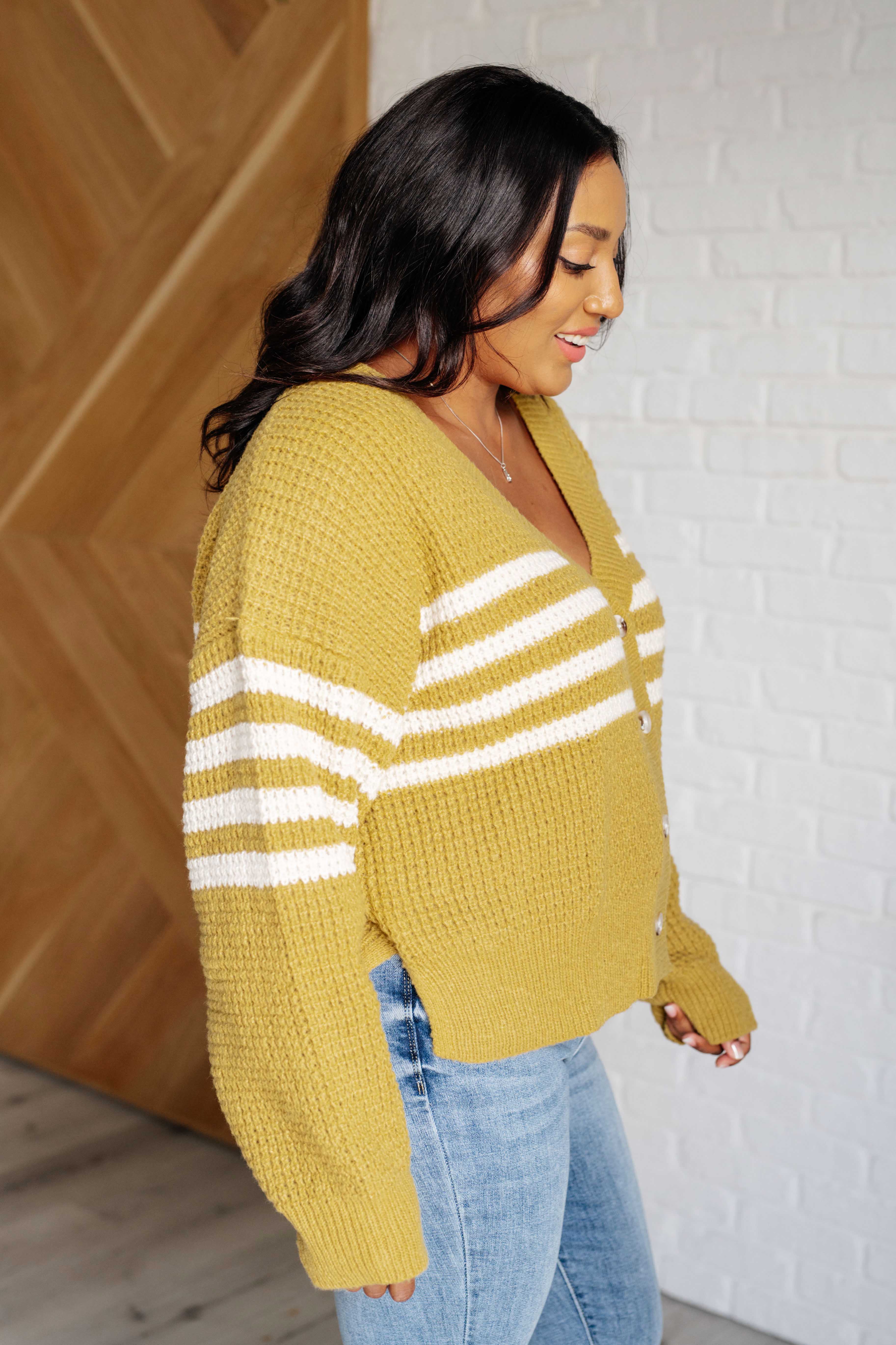 On Top of the World Striped Cardigan-Layers-Stay Foxy Boutique, Florissant, Missouri