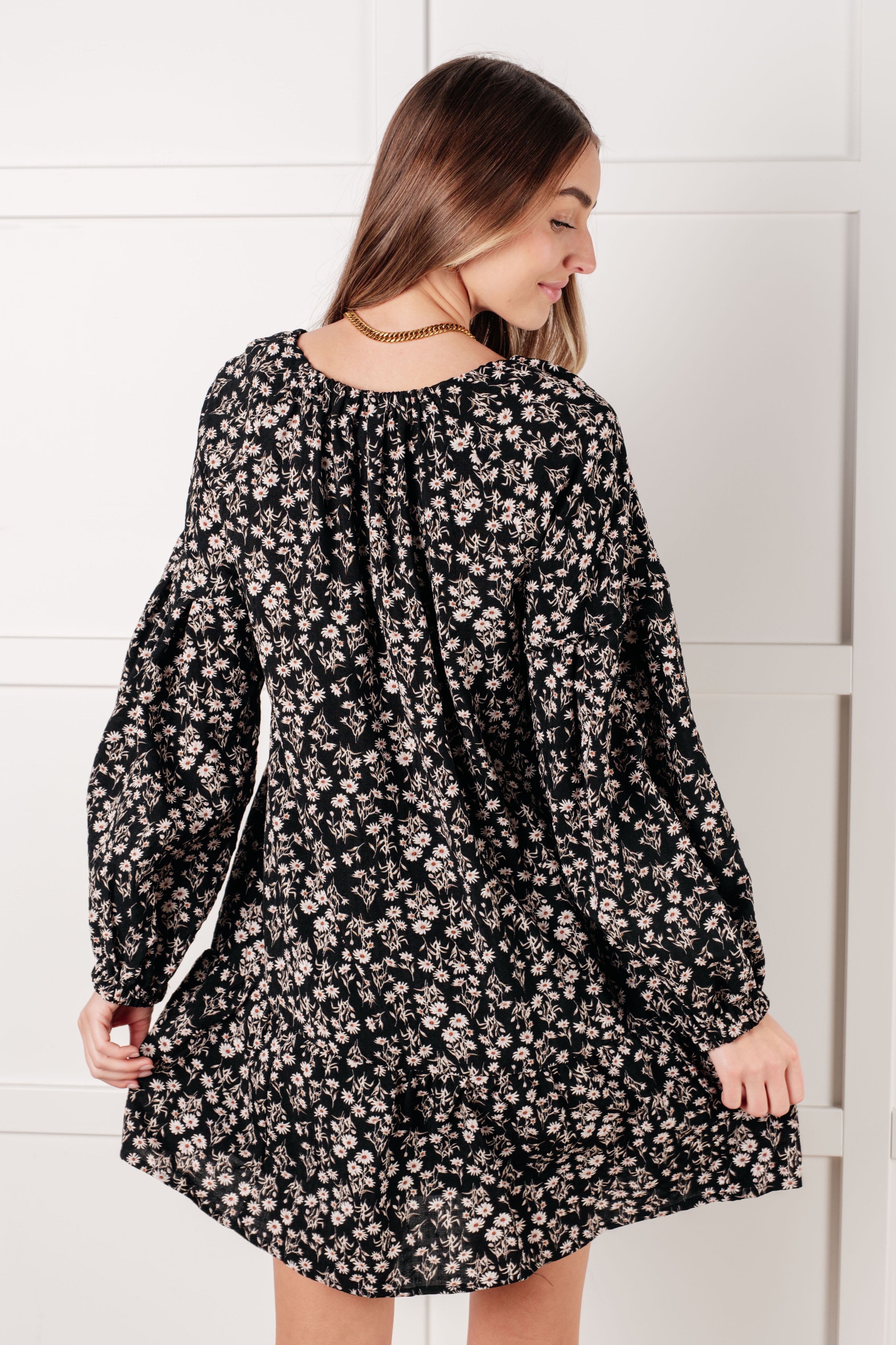 Once Again V-Neck Floral Dress-Dresses-Stay Foxy Boutique, Florissant, Missouri