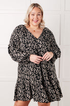 Once Again V-Neck Floral Dress-Dresses-Stay Foxy Boutique, Florissant, Missouri